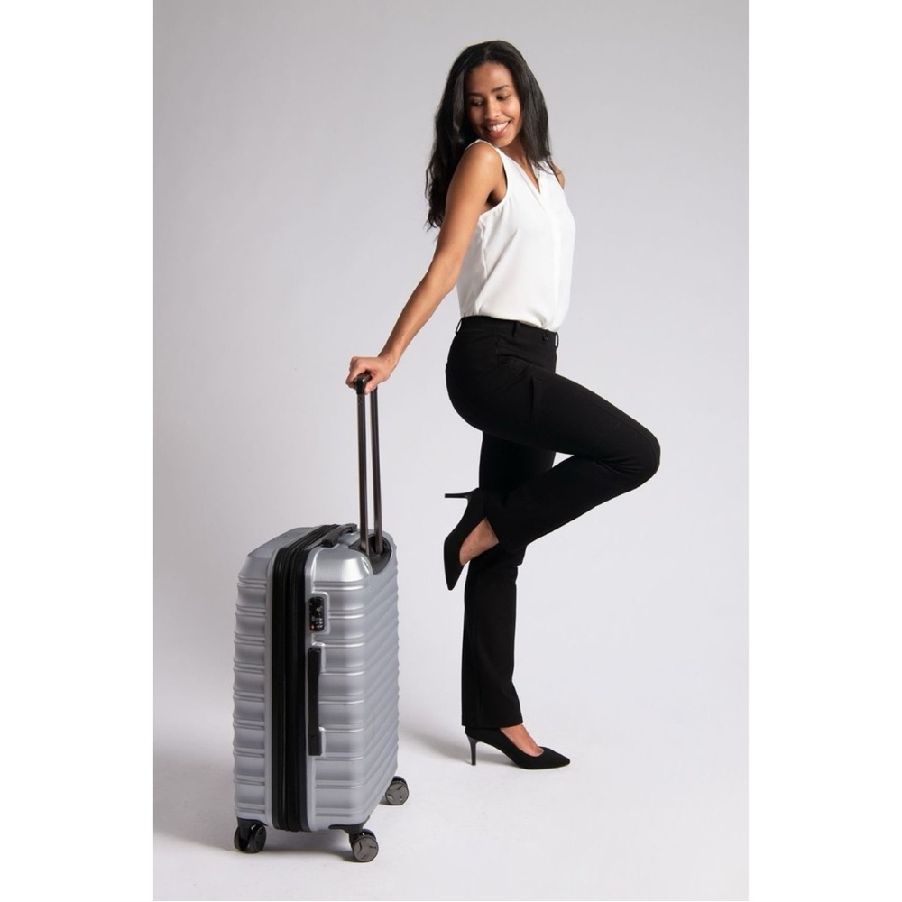 Betabrand | Straight-Leg Plentiful-Pocket Dress Pant Yoga Pants